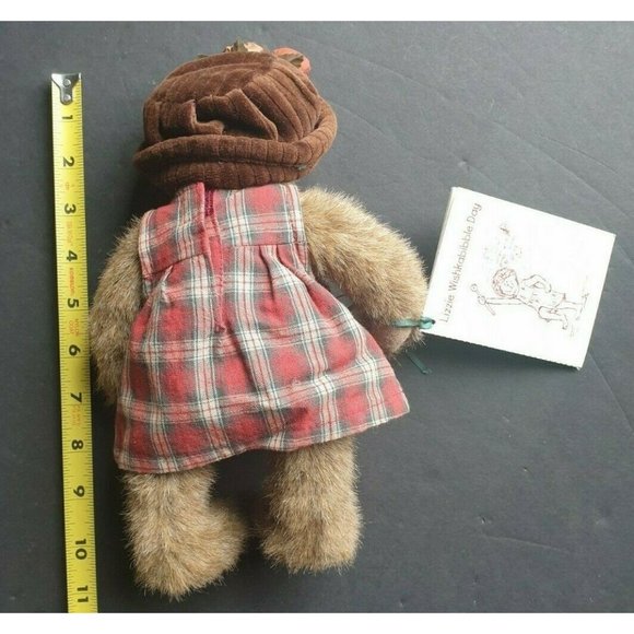 Boyds Bears Lizzie Wishkabibble 10" Tags Teddy Plaid Dress Archive Collection - Picture 7 of 10